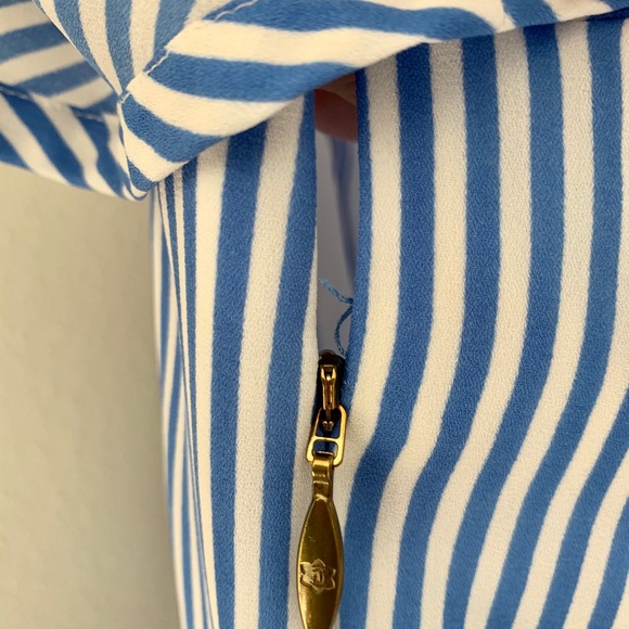 Draper James blue & white striped shirtdress - Picture 14 of 16